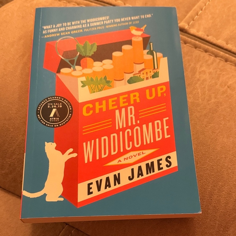 Cheer Up, Mr. Widdicombe PB Novel by Evan James - Advance Reader EUC